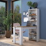 Hanah Home HA106 - 2493 Escritorio de Estudio Blanco y Nogal